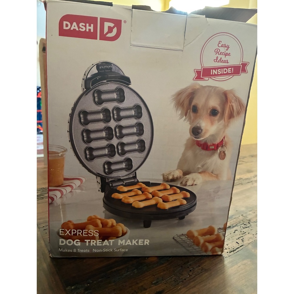 Dash Express Dog Treat Maker Complete In Box With Manual & Recipe Book
